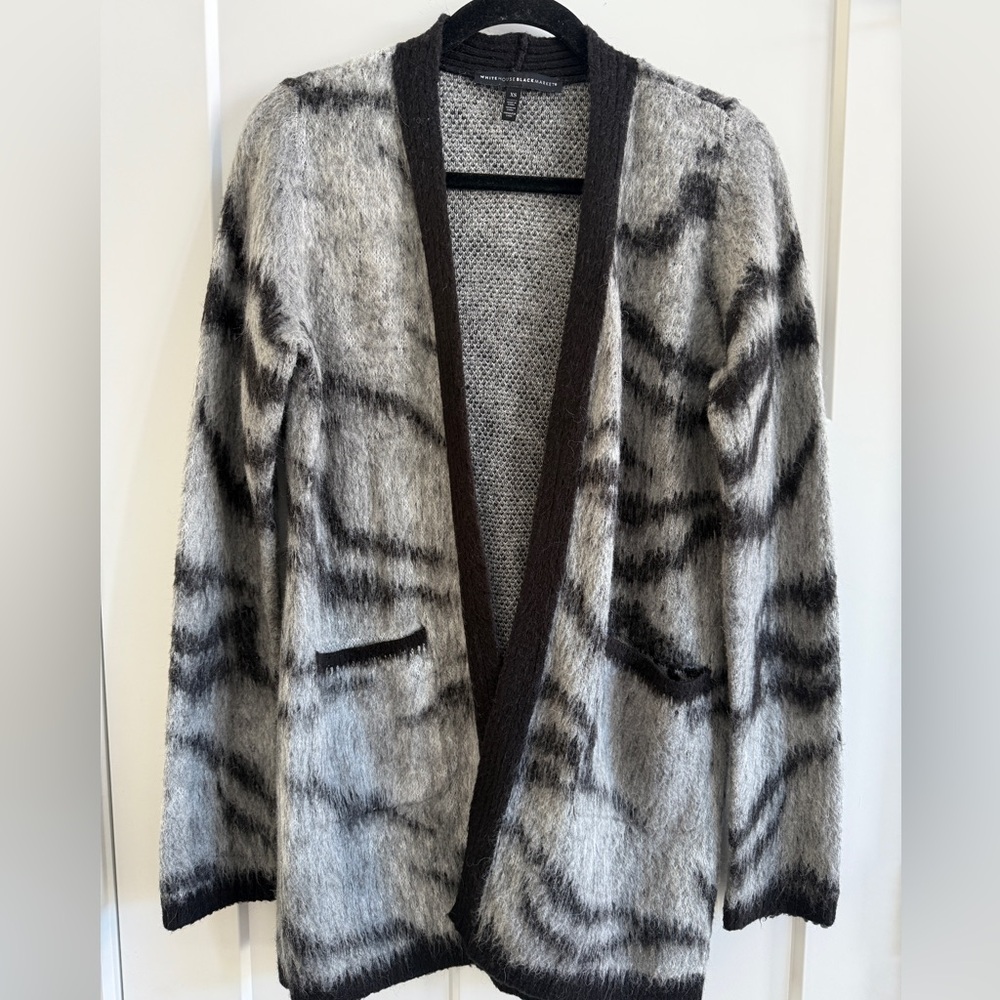 White House Black Market Cardigan Sweater Women's XS Cardigan Alpaca Wool B16
